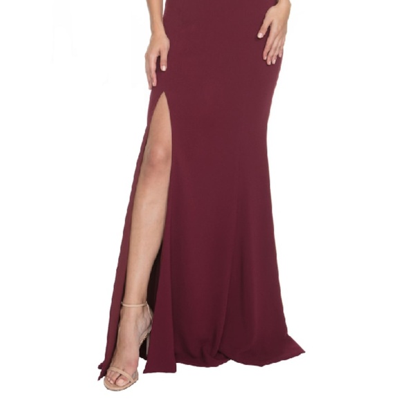 NWOT Dress the Population Frida One-Shoulder Crepe - Picture 2 of 6